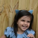 Daisy Denim Kitty Ears Headband ☆SALE☆