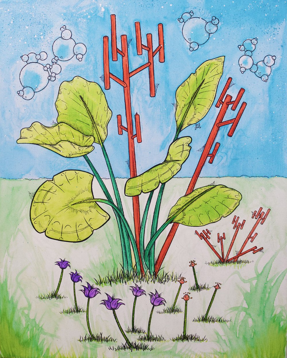 Image of "Trees #2 Painting" Limited Edition Art Print