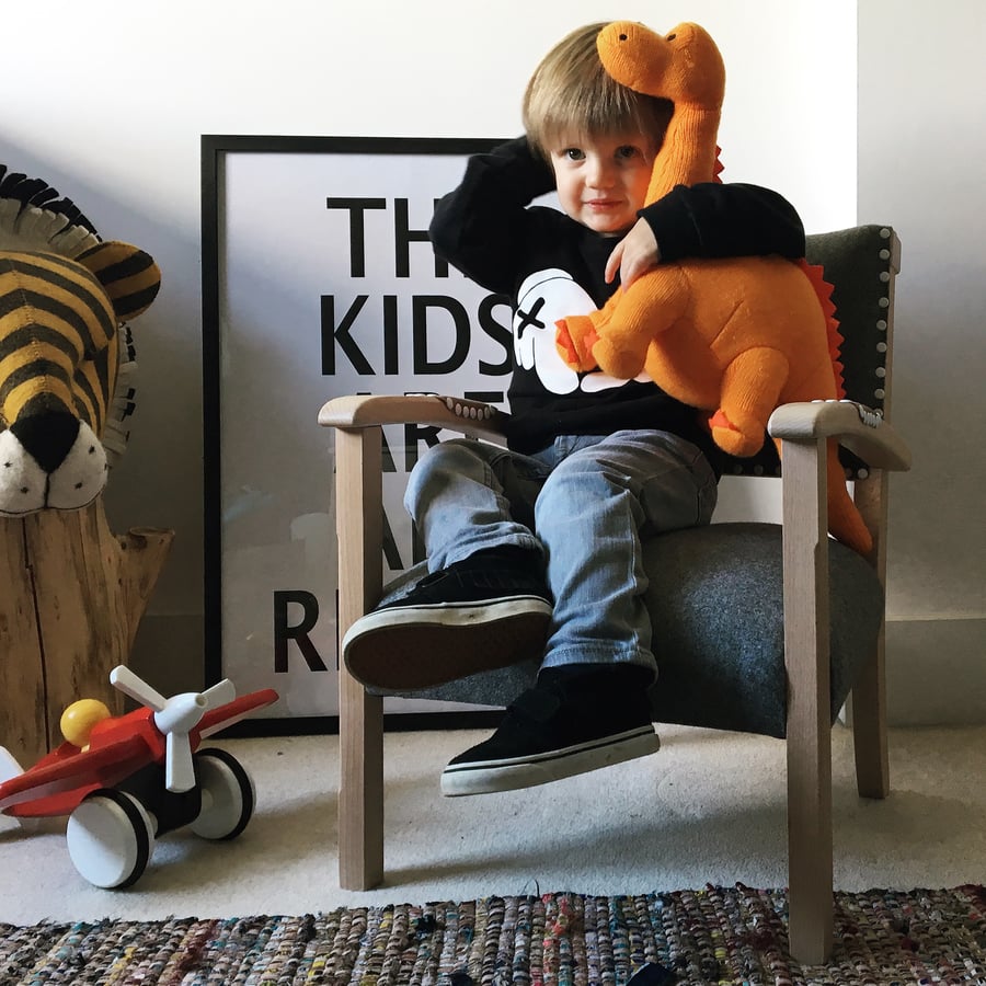 Image of The Kasper Chair - Charcoal & White