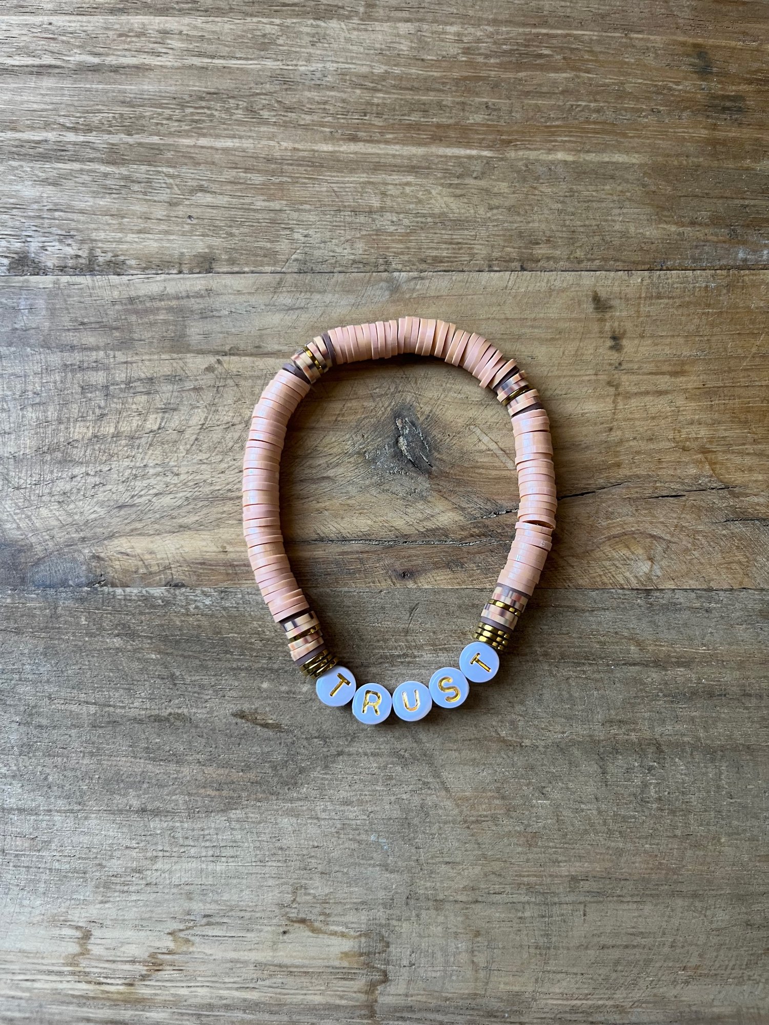 Image of Tan TRUST bracelet