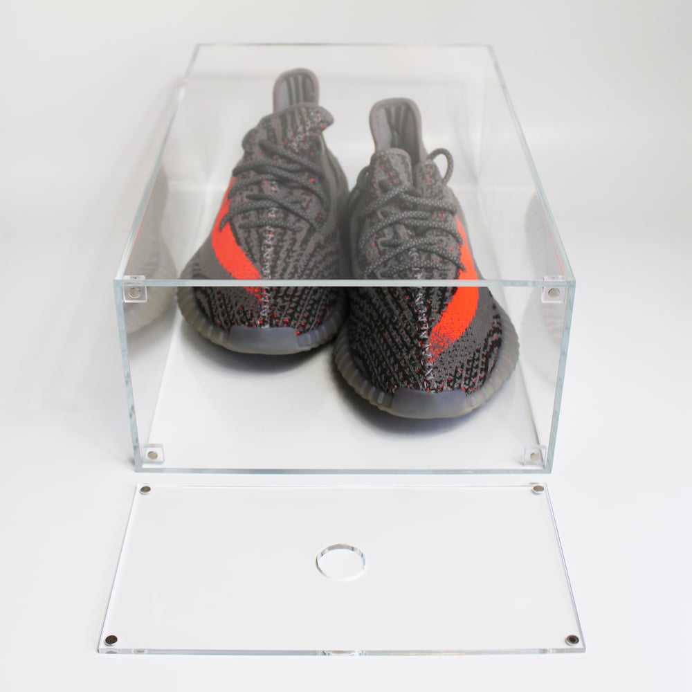 Image of Drop Front Shoe Box "Slim"