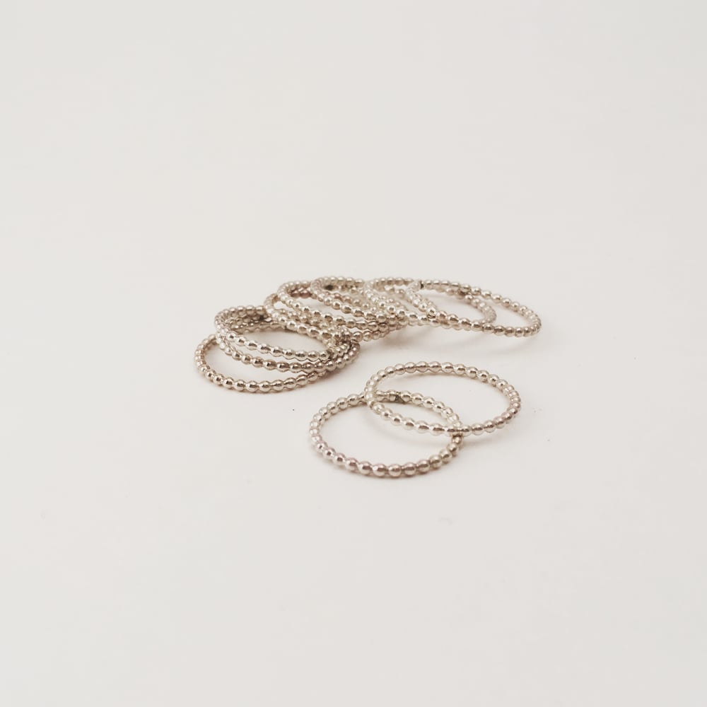 Image of Beaded Stacking Ring