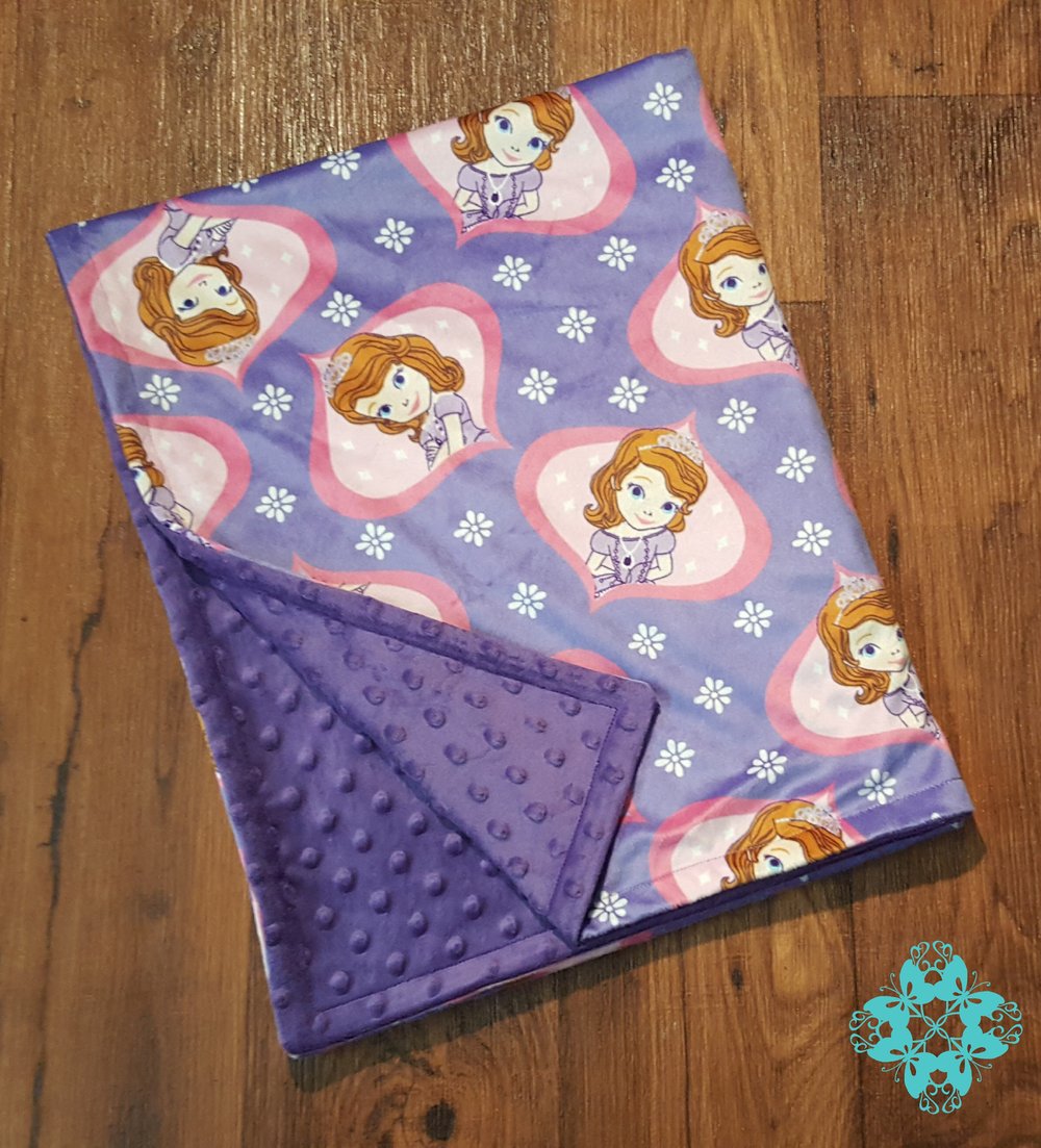 Image of Sofia the First minky blanket