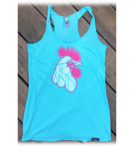 Image of Chicken Tank Top - Tahiti Blue - Women