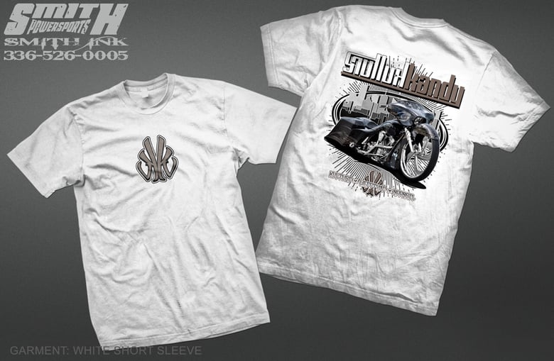 Image of Kandy Kulture - Twin City Cycle Works built street glide on white T-shirt