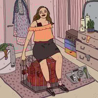 Learned To Hide My Crazy - Print By Polly Nor