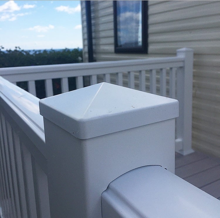 Image of 4x4" UPVC Flat Post Cap