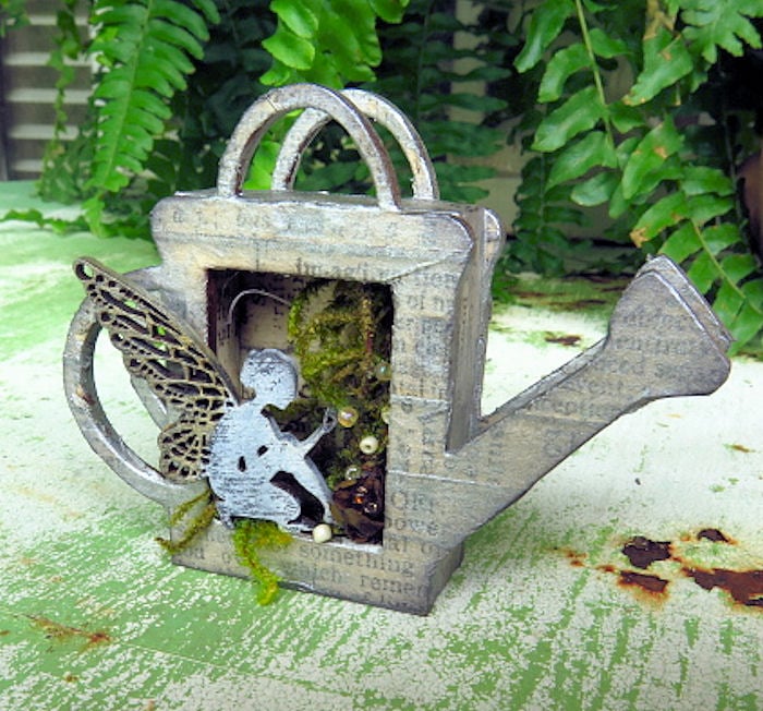 Image of Wood Shrine Kits- Tiny Watering Can Shrine