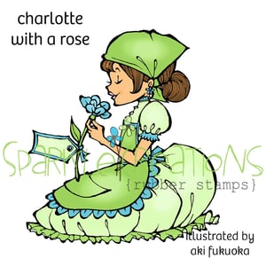 Image of Charlotte with a Rose