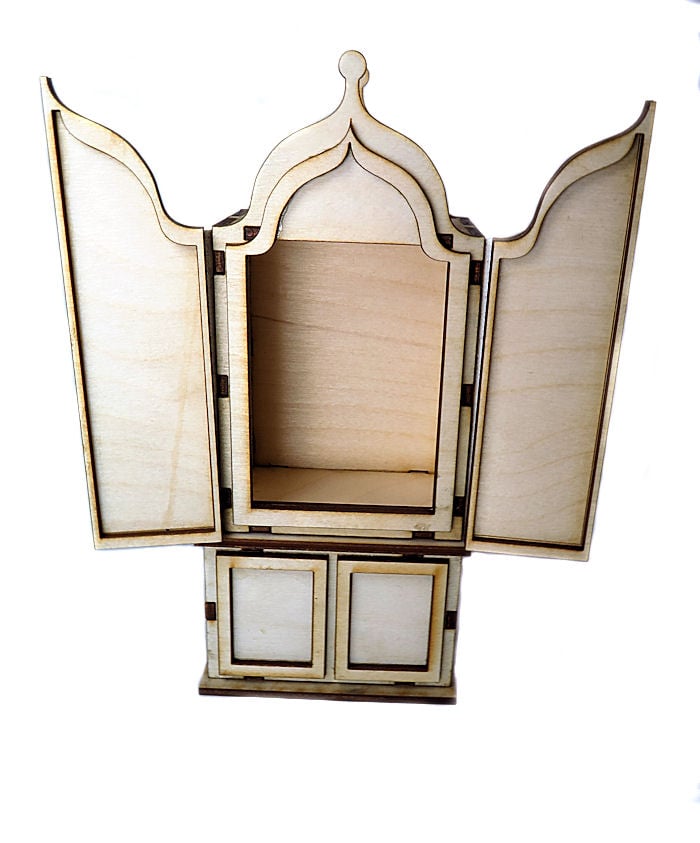Image of Wooden Shrines- Large- The Triptych