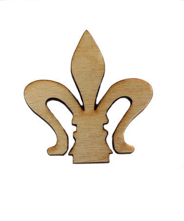 Image of Wooden Icon- Fleur de lis