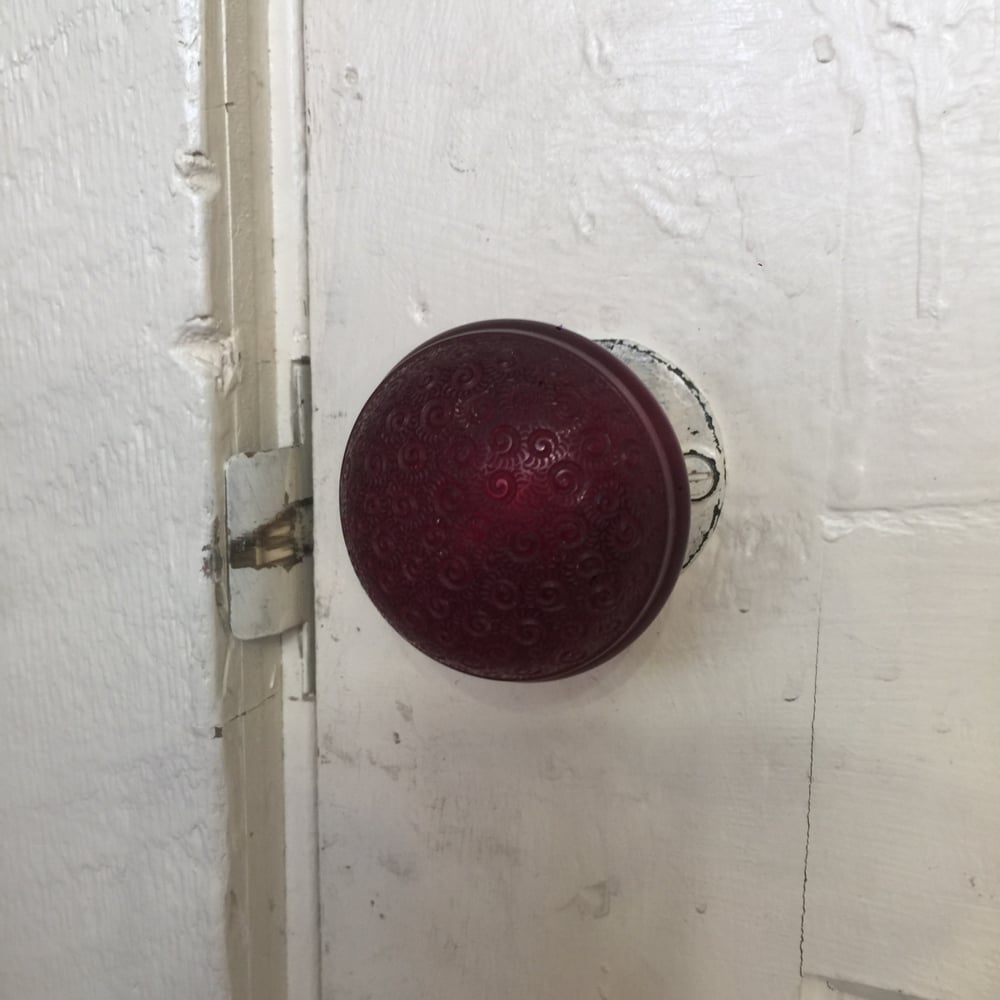 Image of Banded Rim Damascene Door Knob