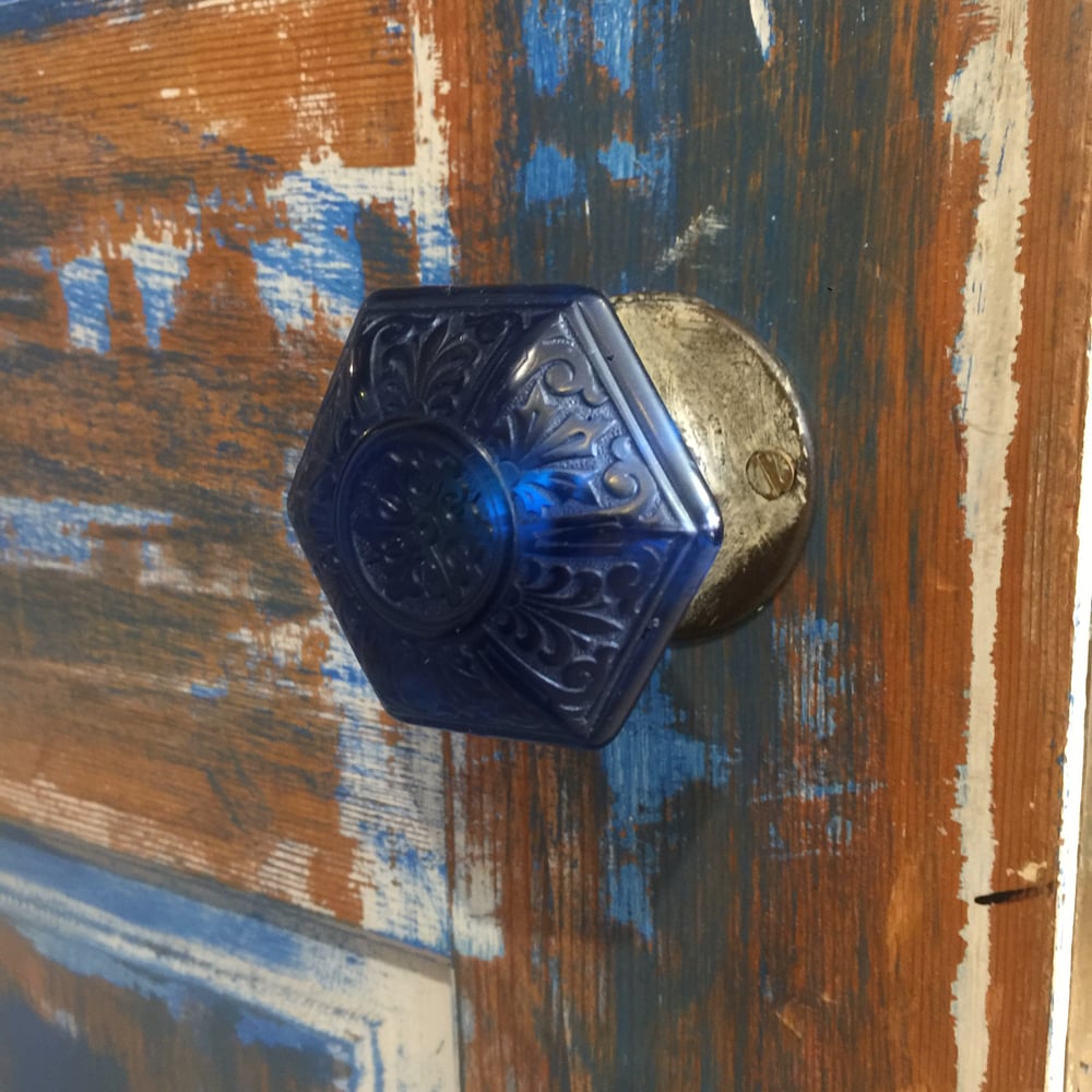 Image of J. A. Ruff's Banded Hexagonal Door Knob