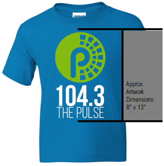 Image of Sapphire Blue Pulse T-Shirt