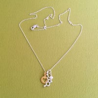 Image 3 of tiny serotonin heart necklace