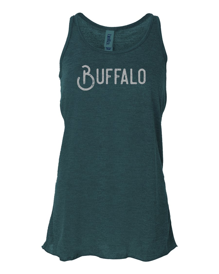 Image of "Buffalo" Ladies Tank - Teal Green