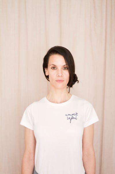 Image of Amour infini t-shirt embroidered