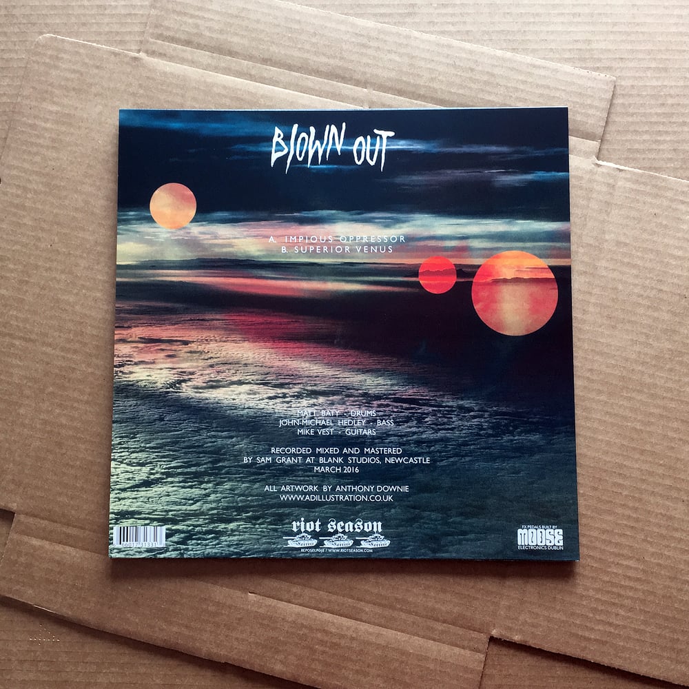 BLOWN OUT 'Superior Venus' Neon Orange Coloured Vinyl LP