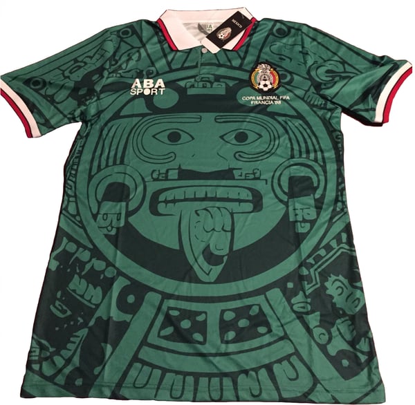 Image of 98 Mexico Home Retro Jersey