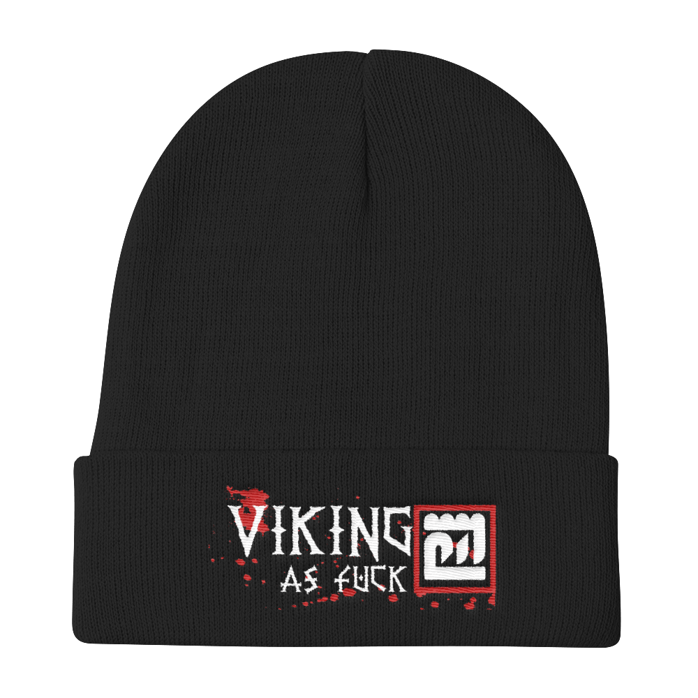 Image of Viking as Fuck Knit Beanie 12"