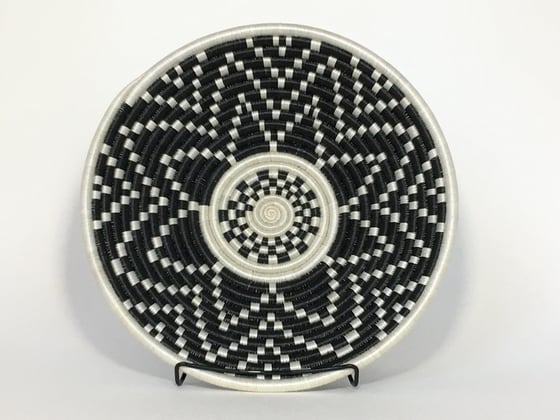 Image of Hand Woven Basket | Black & White (Large)