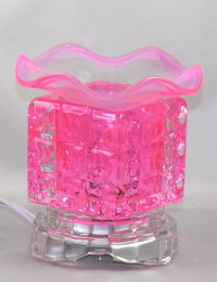 Pink Crystal Oil Lamp