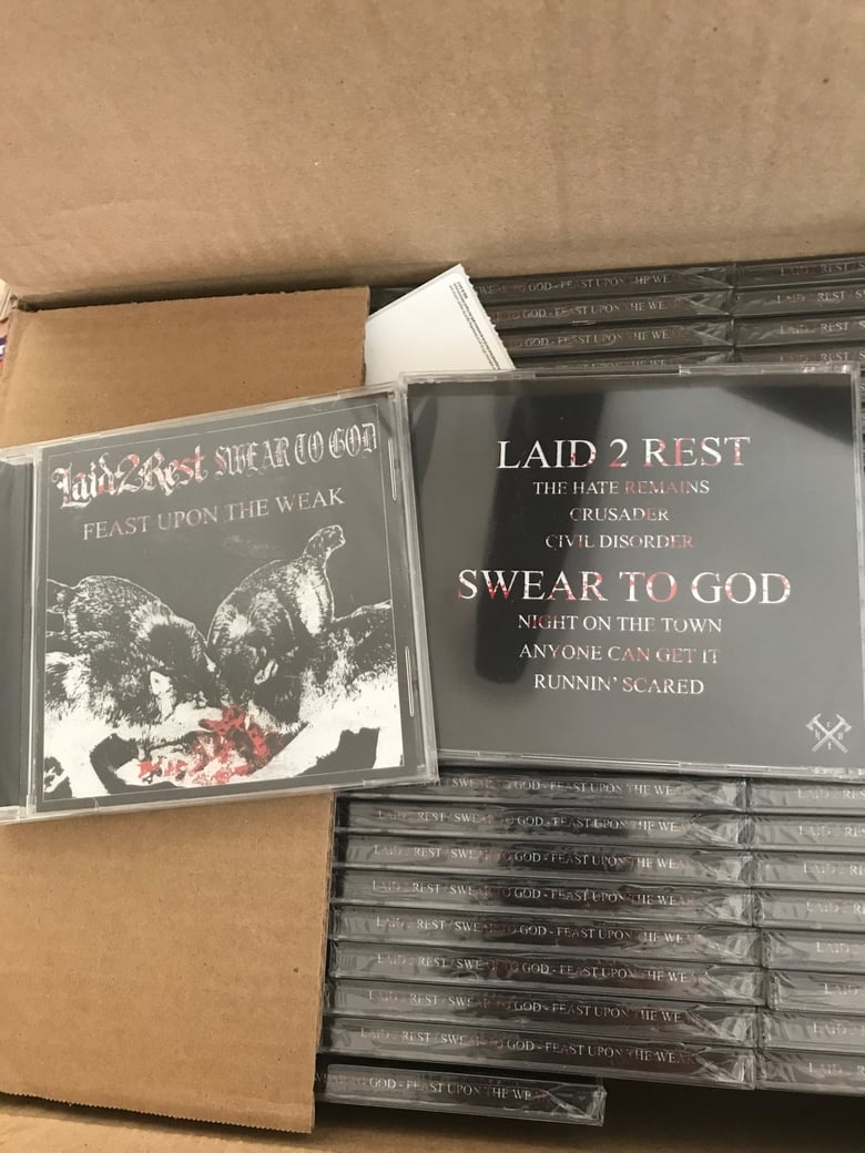 Image of Laid 2 Rest/ Swear to God "Feast Upon the Weak