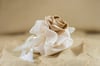 Rosette pouch with tassel - bomboniere/wedding favours