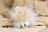 Tulle with burlap flower - bomboniere/wedding favours