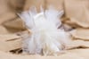 Tulle with lace flower and tassel - bomboniere/wedding favours