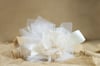 Large tulle with lace flower and pearl - bomboniere/wedding favours