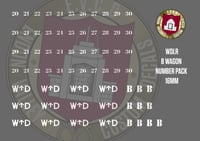 WDLR B Wagon Number Pack 16mm