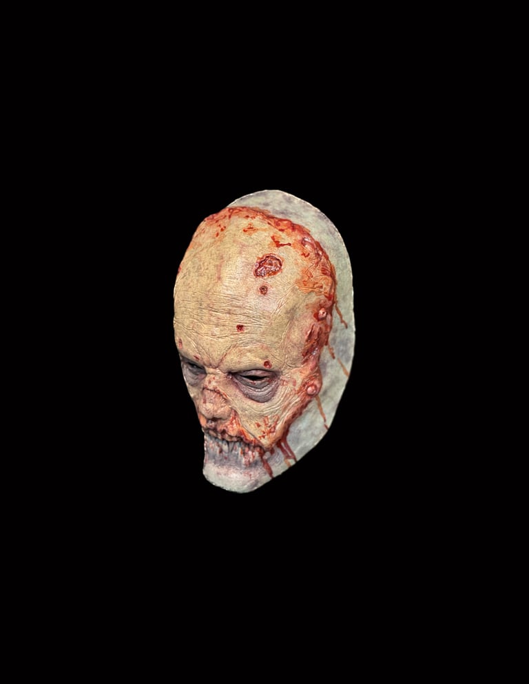 Sickness Human Disguise variant - wearable latex half mask Image 4