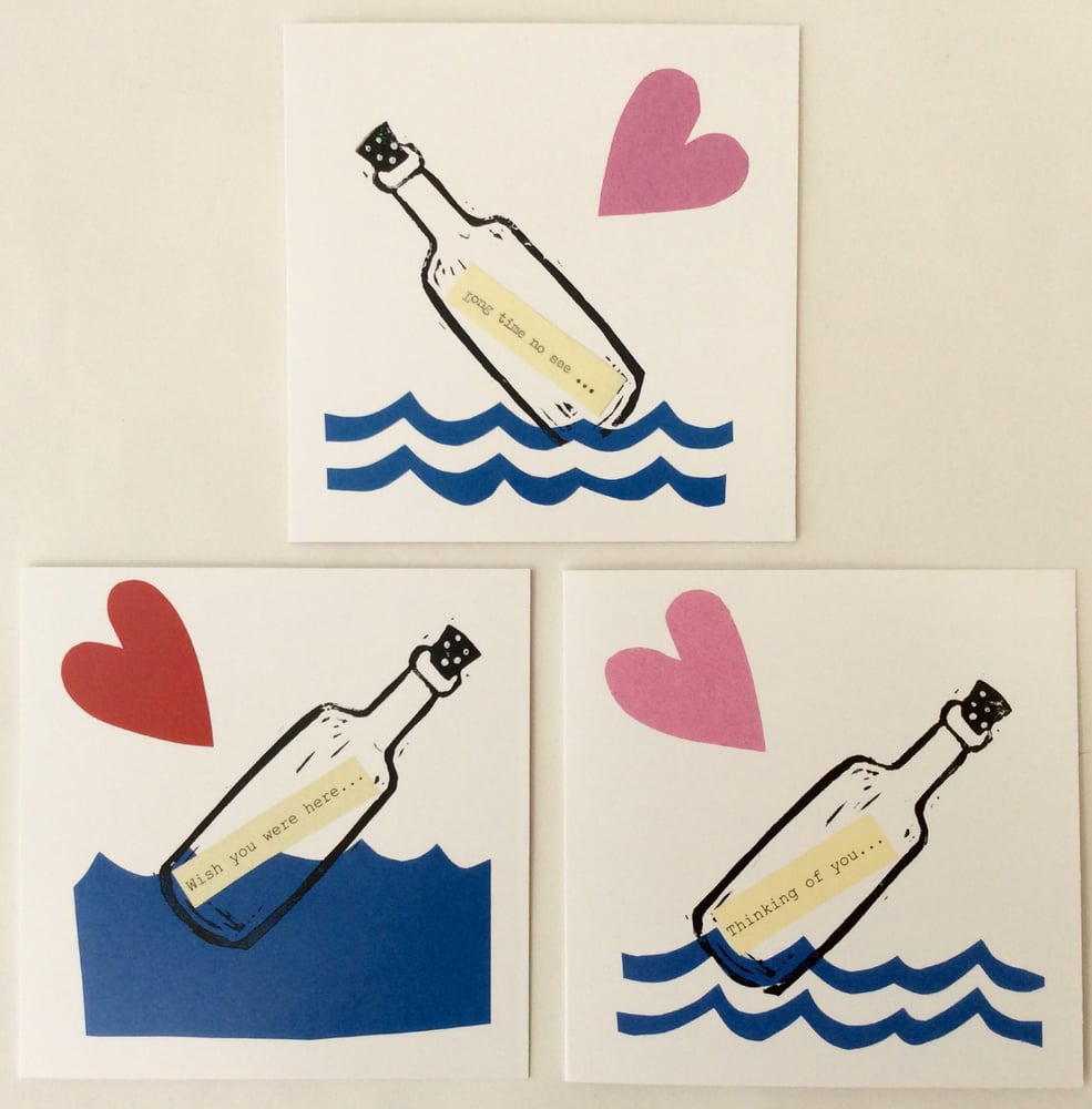 Image of Message in a bottle cards