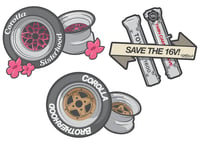 Image 1 of Printed Tyre/16v Stickers