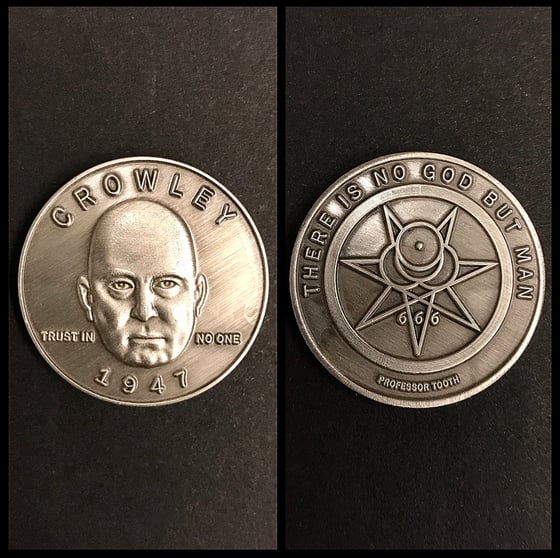 Image of Occultist Aleister Crowley Coin