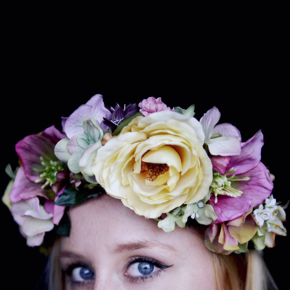 Image of Summer Rose Flower Crown