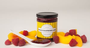 Image of Peach Raspberry Jam, 9oz jar