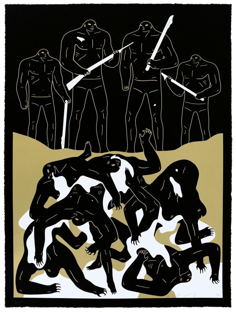 Cleon Peterson - "The Genocide Judgement" - Black