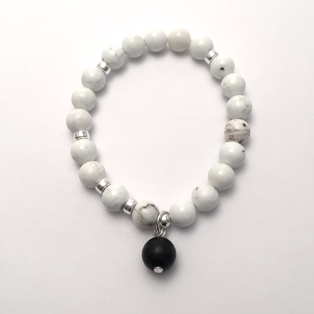 Image of Howlite Infinity Wrist Mala