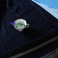 Image 2 of Black Linen Shall/ Table Runner