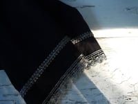 Image 3 of Black Linen Shall/ Table Runner