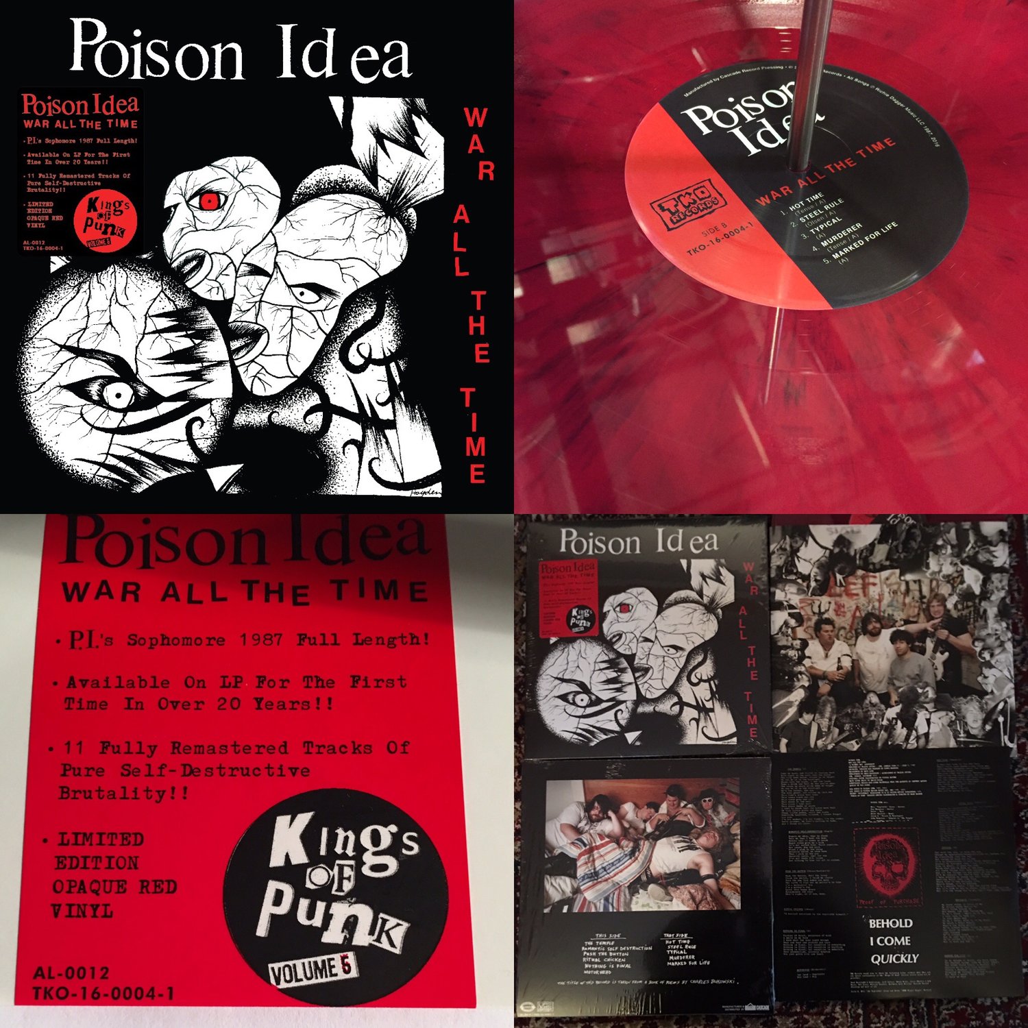 Image of Poison Idea-"War All The Time" 2016 Reissue/Remastered