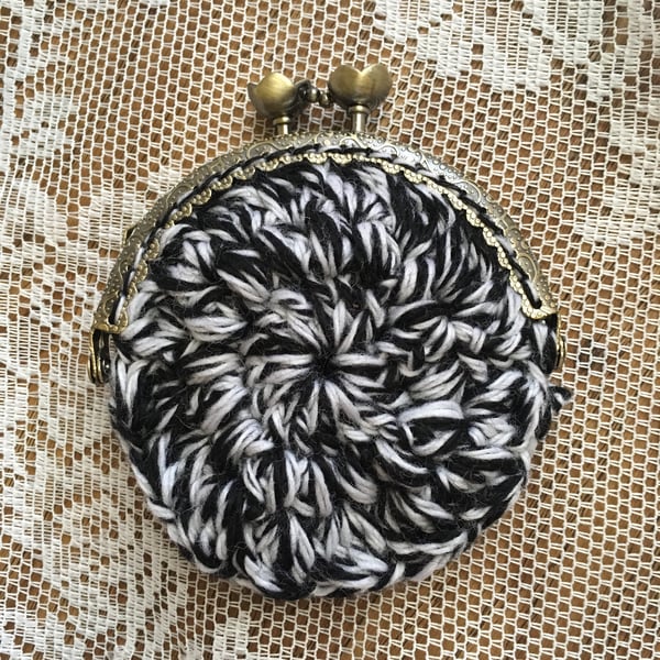 Image of Vintage Coin Purse - Zebra