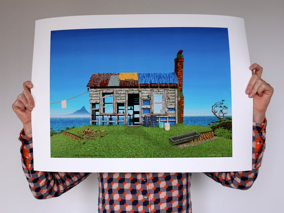 Image of Two Weeks at Pantless Cottage, Mokau - Print