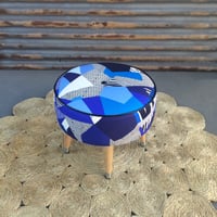 Image 1 of Tropicalia Cobalt side table / footstool