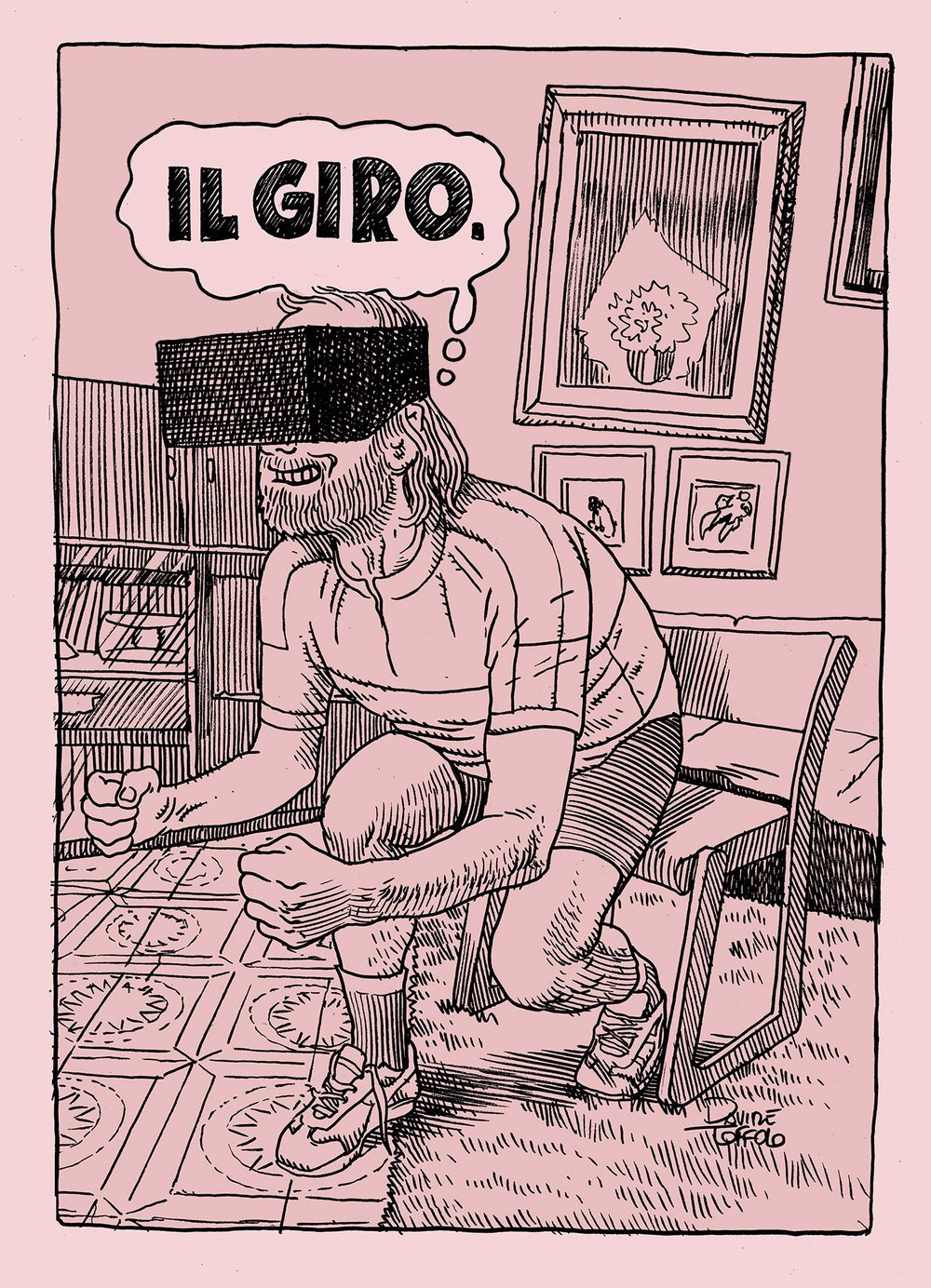 Davide Toffolo - "Il Giro" / Serigrafia tiratura limitata