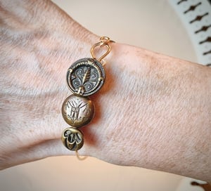 Image of "Minerva" Bronze Button Bracelet