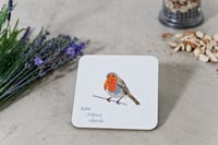 Image 2 of Set of Four Dickie Bird Melamine Coasters