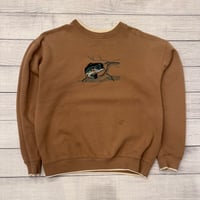 Image 1 of Vintage Brown Bass Crewneck - L
